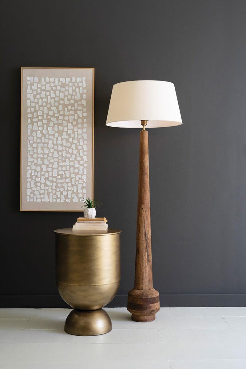 First of a Kind Kalalou Tall Wooden Floor Lamp Base