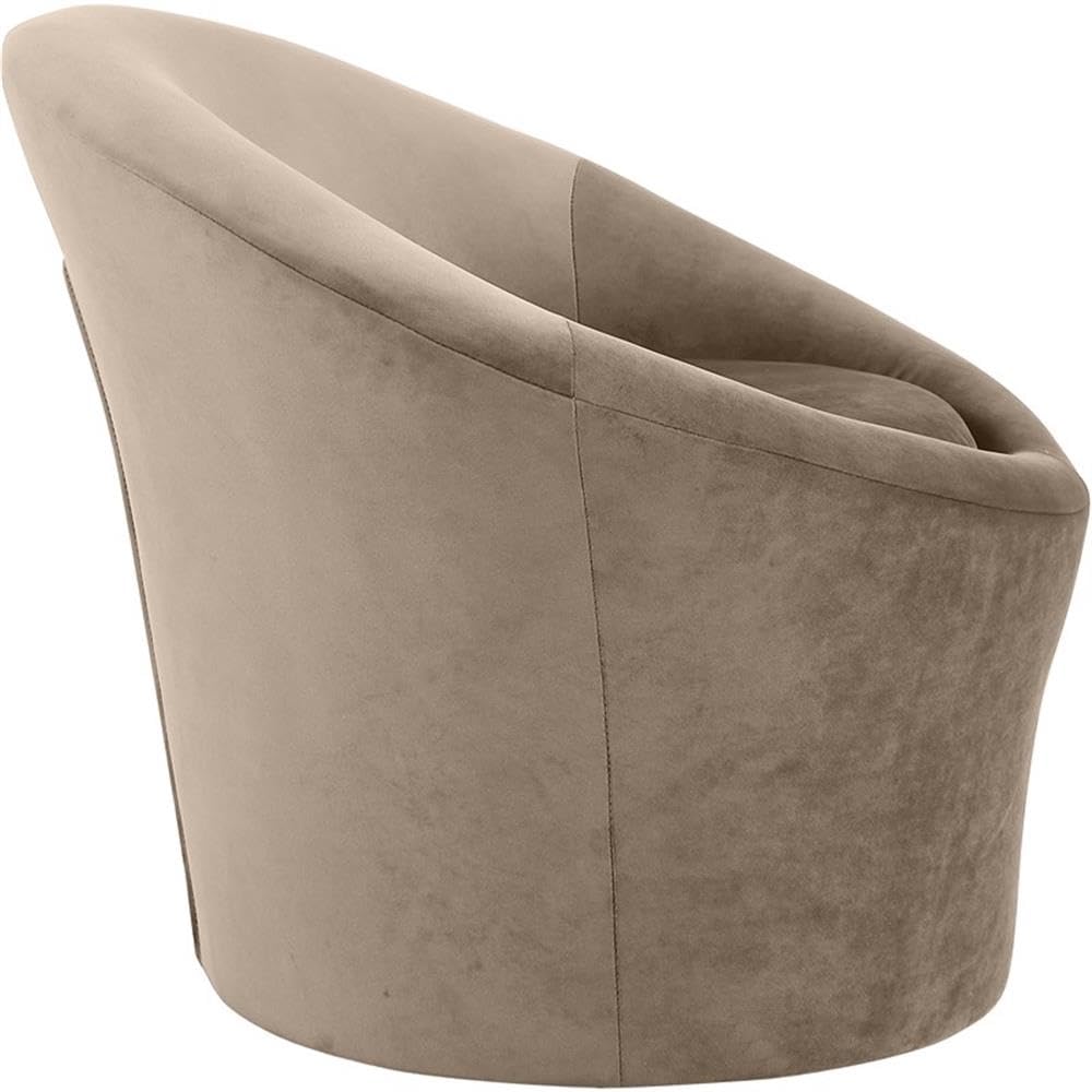 BOWERY HILL Contemporary Velvet Accent Chair
