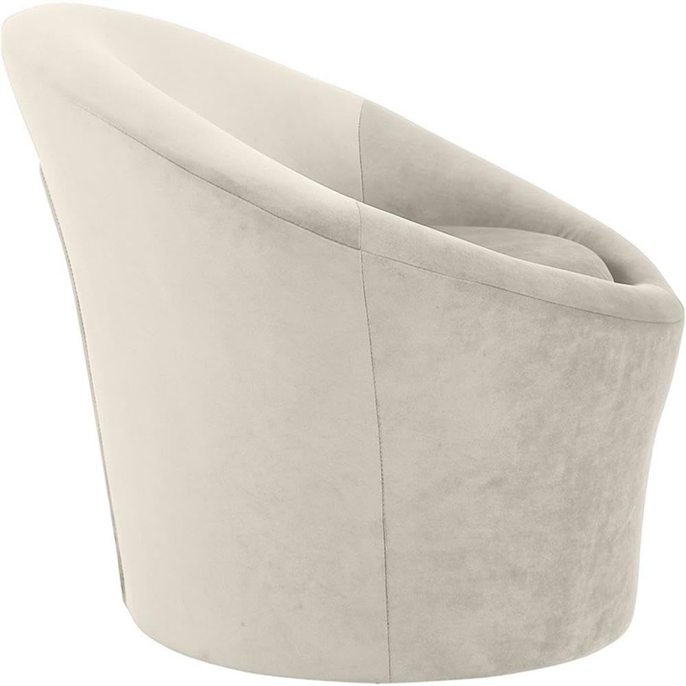 BOWERY HILL Contemporary Velvet Accent Chair