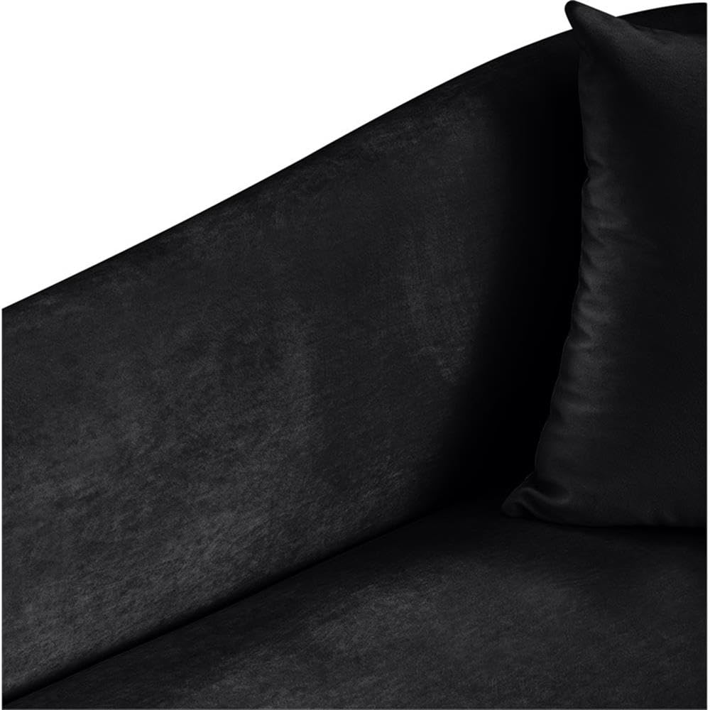 BOWERY HILL Contemporary Velvet Accent Chair