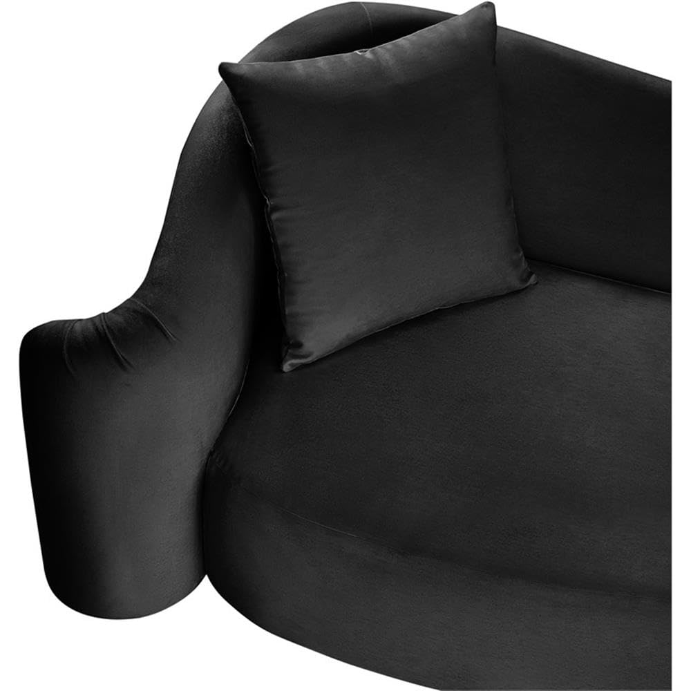 BOWERY HILL Contemporary Velvet Accent Chair