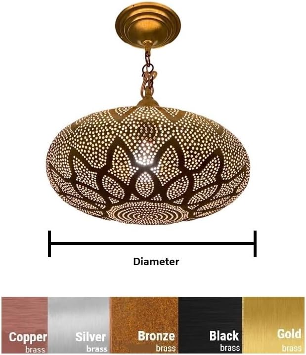 Moroccan Brass Pendant Light