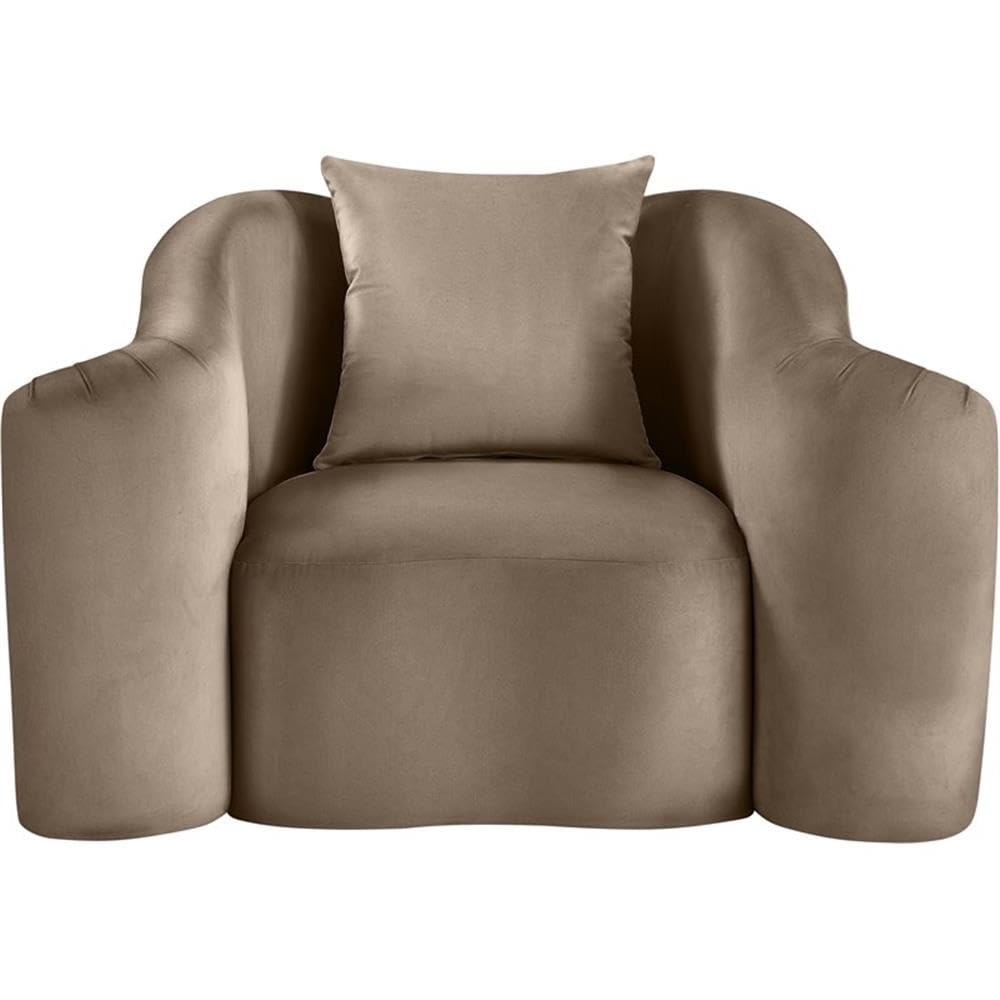 BOWERY HILL Contemporary Velvet Accent Chair