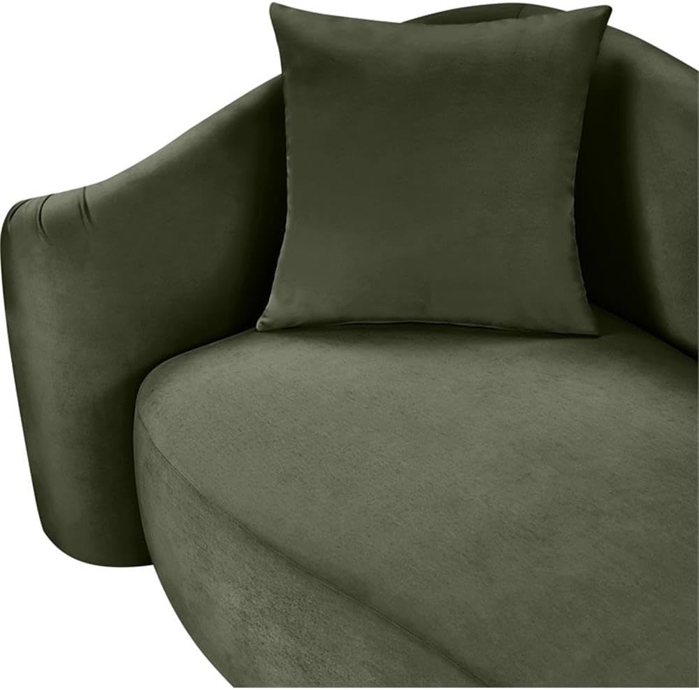 BOWERY HILL Contemporary Velvet Accent Chair