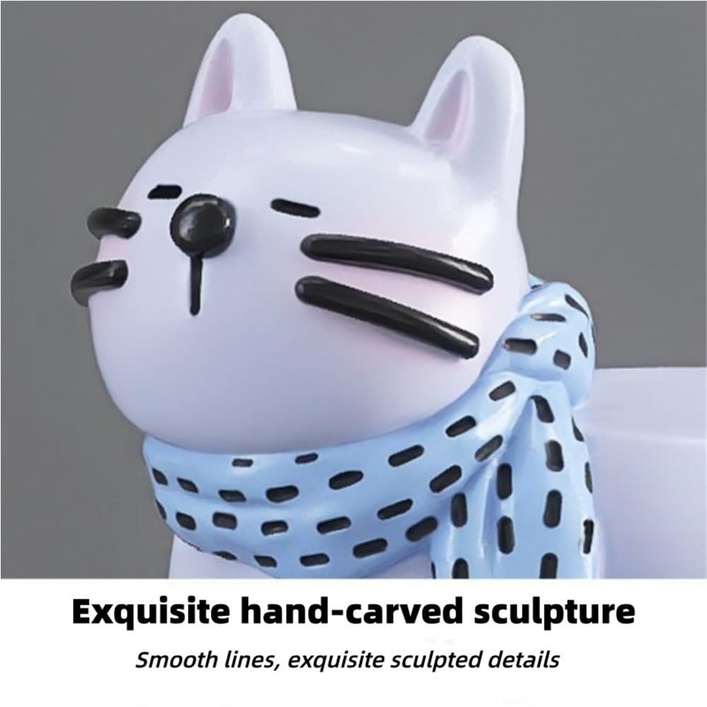 Cat Shape Side Tables, Creative Small End Table with Modern Design(Pink)