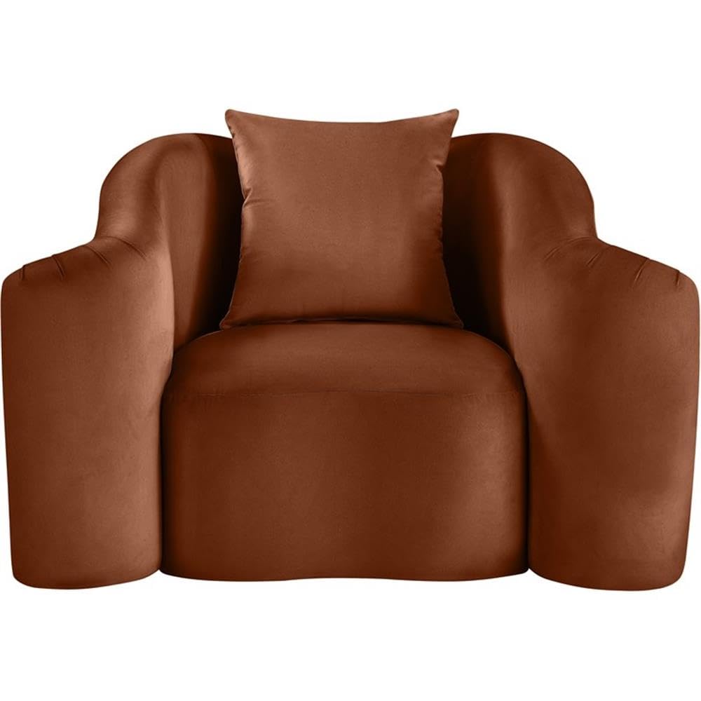 BOWERY HILL Contemporary Velvet Accent Chair
