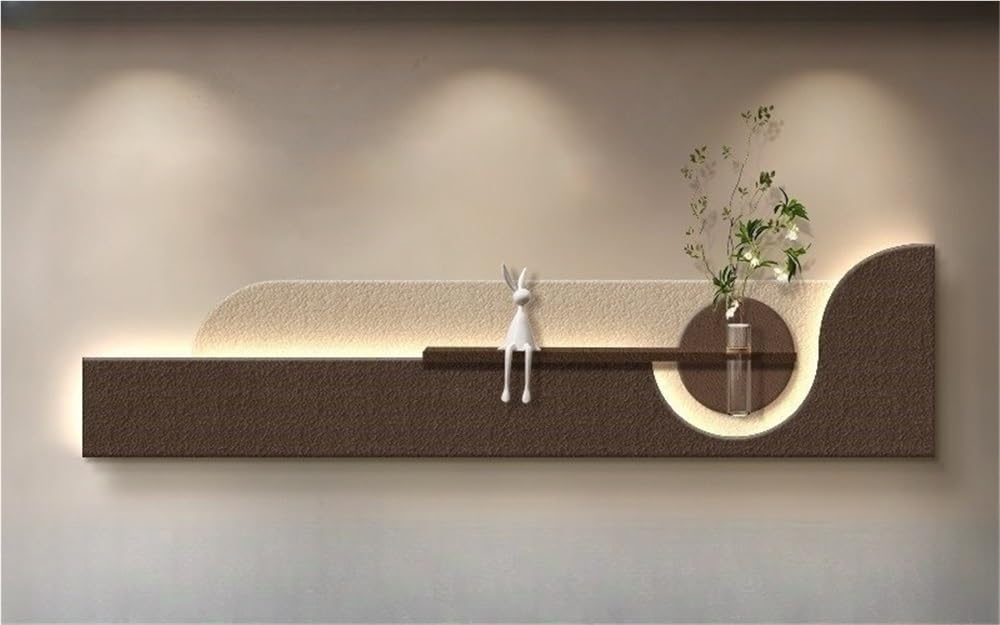3D Sandstone Wall Art with Vase & LED Light