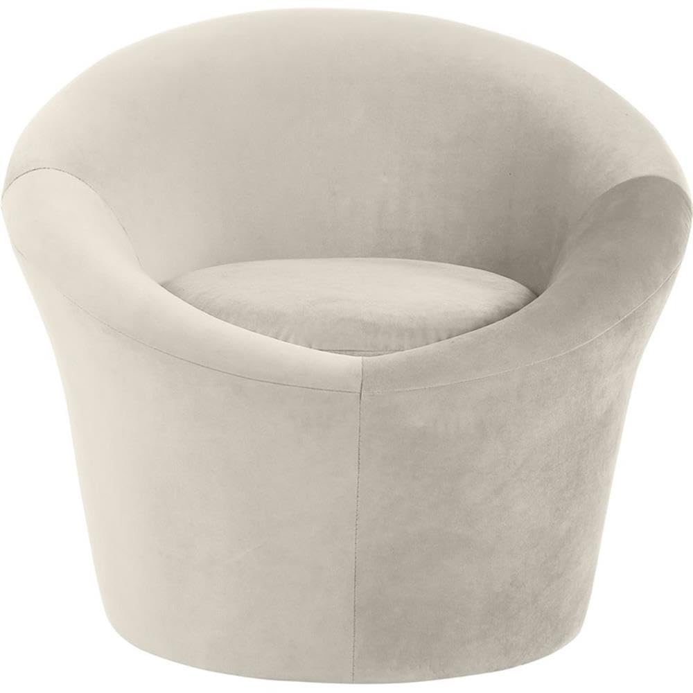 BOWERY HILL Contemporary Velvet Accent Chair