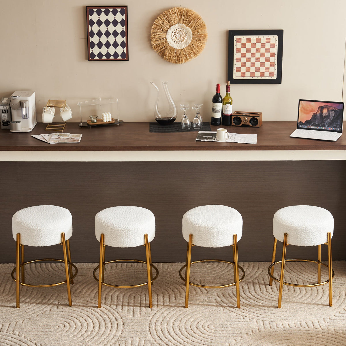 24 inch high circular bar stool