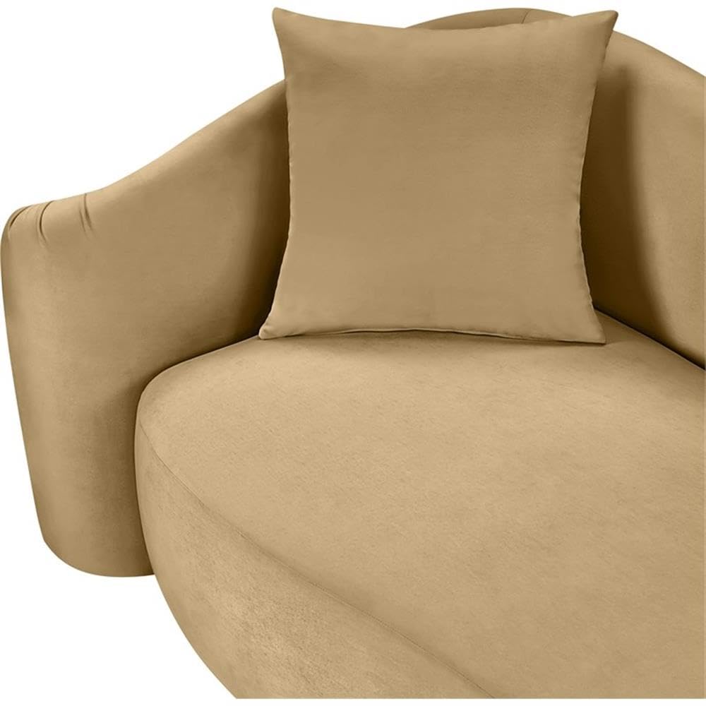 BOWERY HILL Contemporary Velvet Accent Chair