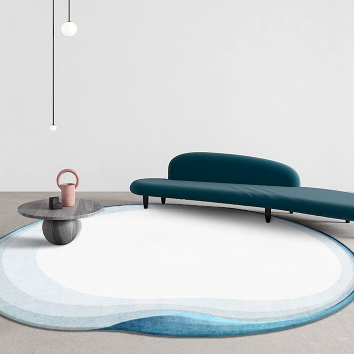 Soft Wool Modern Abstract Area Rugs for Living Room