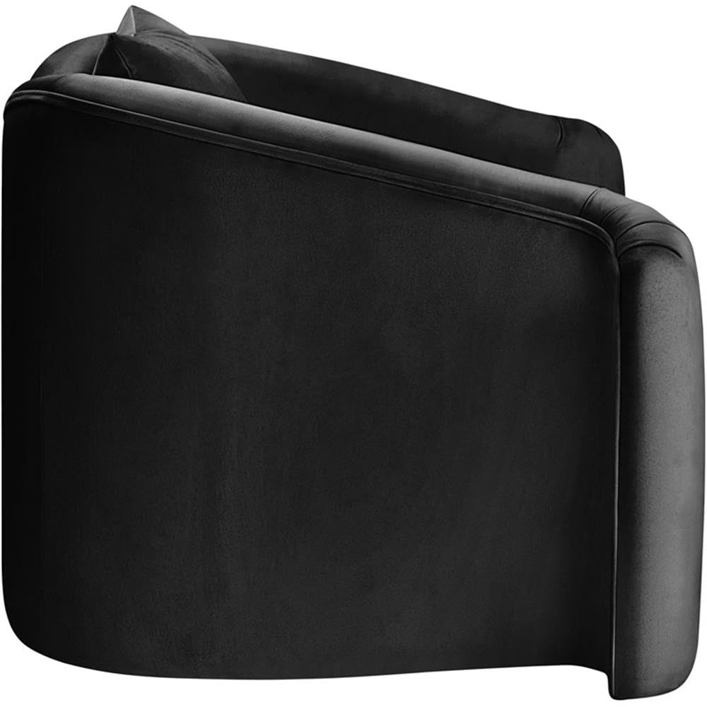 BOWERY HILL Contemporary Velvet Accent Chair