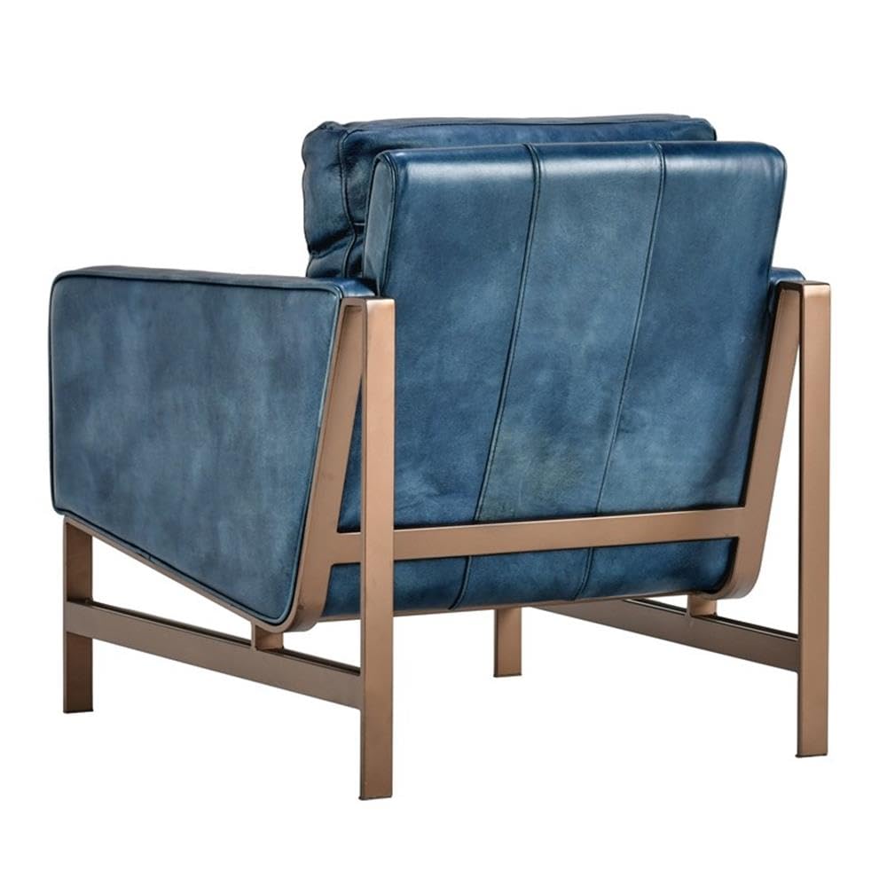 Pemberly Row Cushion Back Modern Leather Club Chair