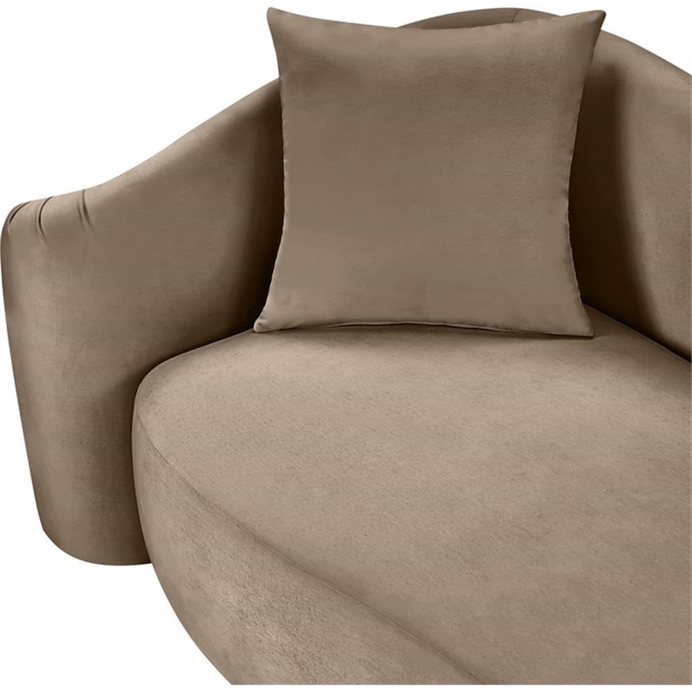 BOWERY HILL Contemporary Velvet Accent Chair