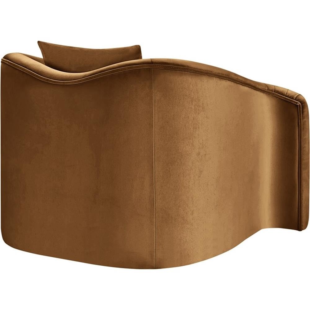 BOWERY HILL Contemporary Velvet Accent Chair