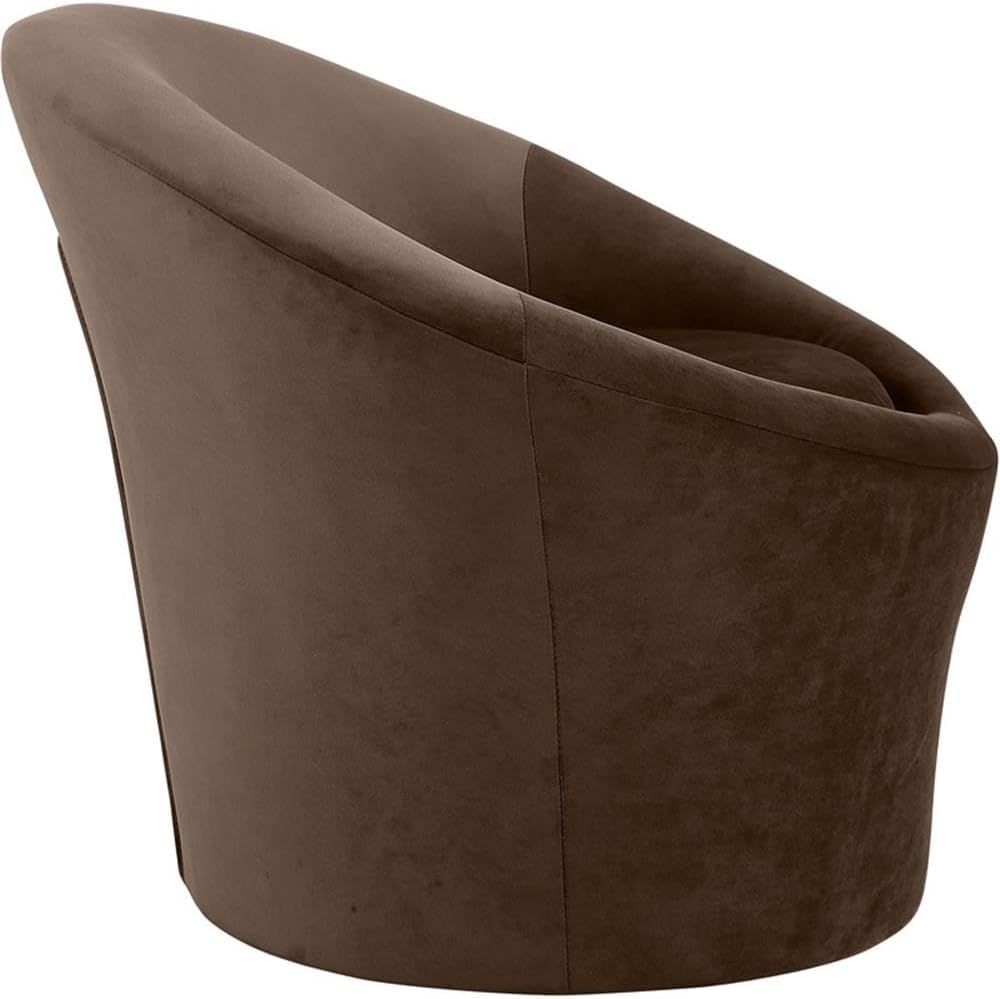 BOWERY HILL Contemporary Velvet Accent Chair