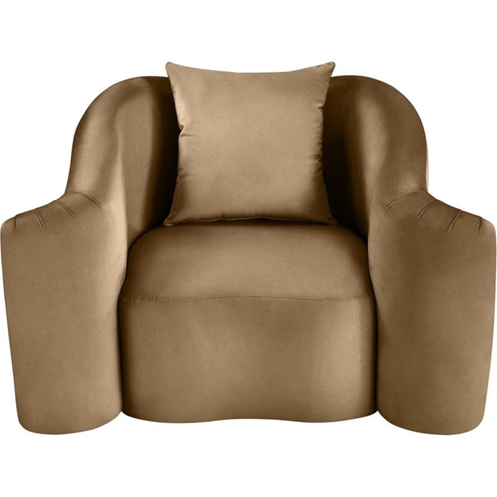 BOWERY HILL Contemporary Velvet Accent Chair