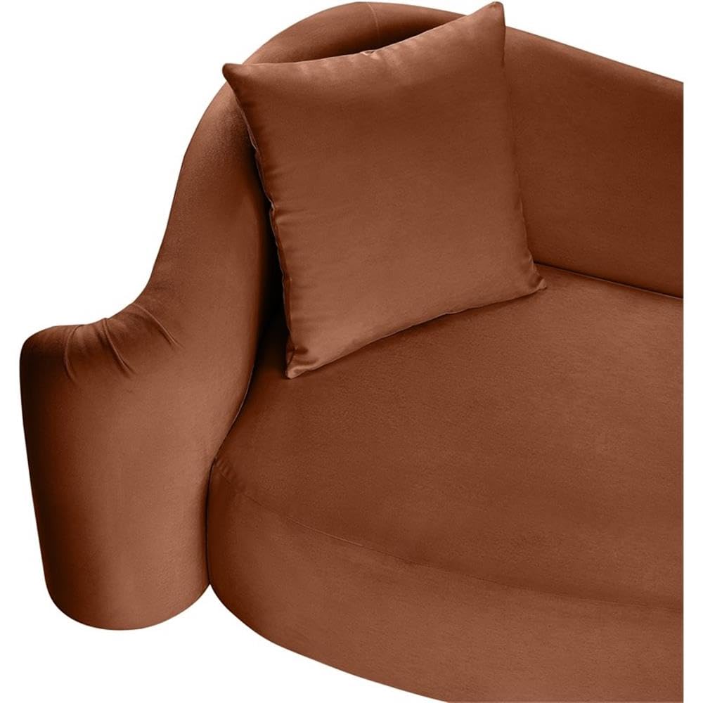 BOWERY HILL Contemporary Velvet Accent Chair