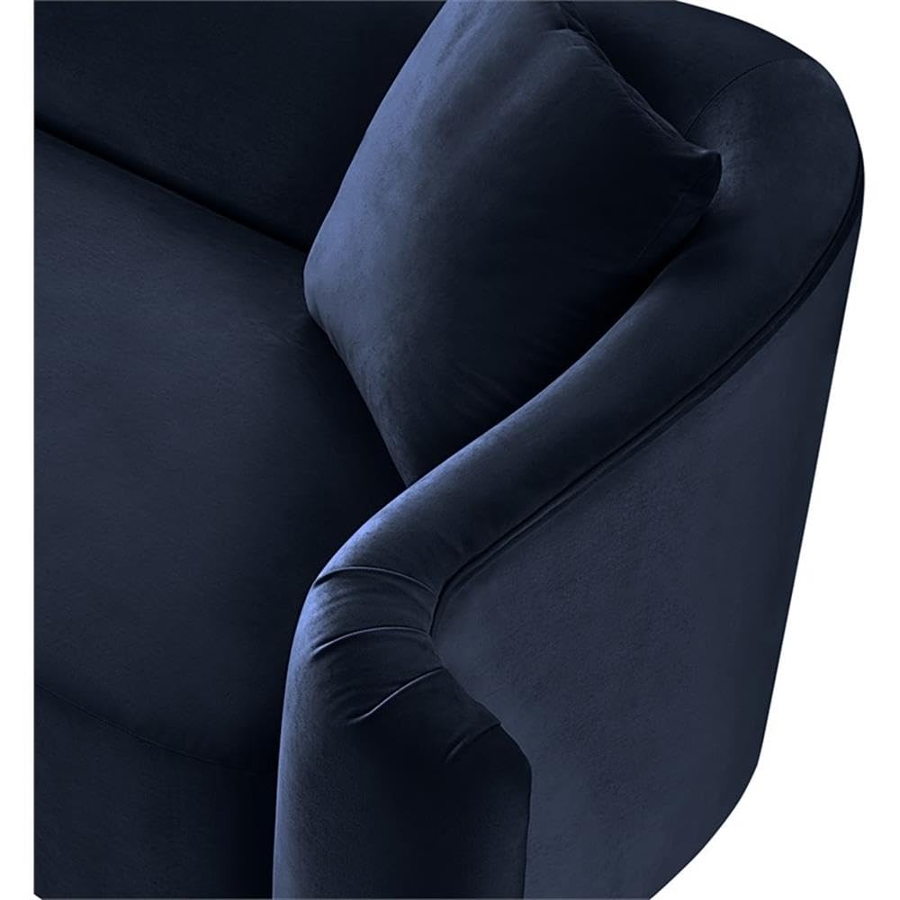 BOWERY HILL Contemporary Velvet Accent Chair
