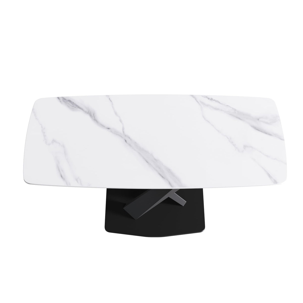 White Sintered-Stone Dining Table