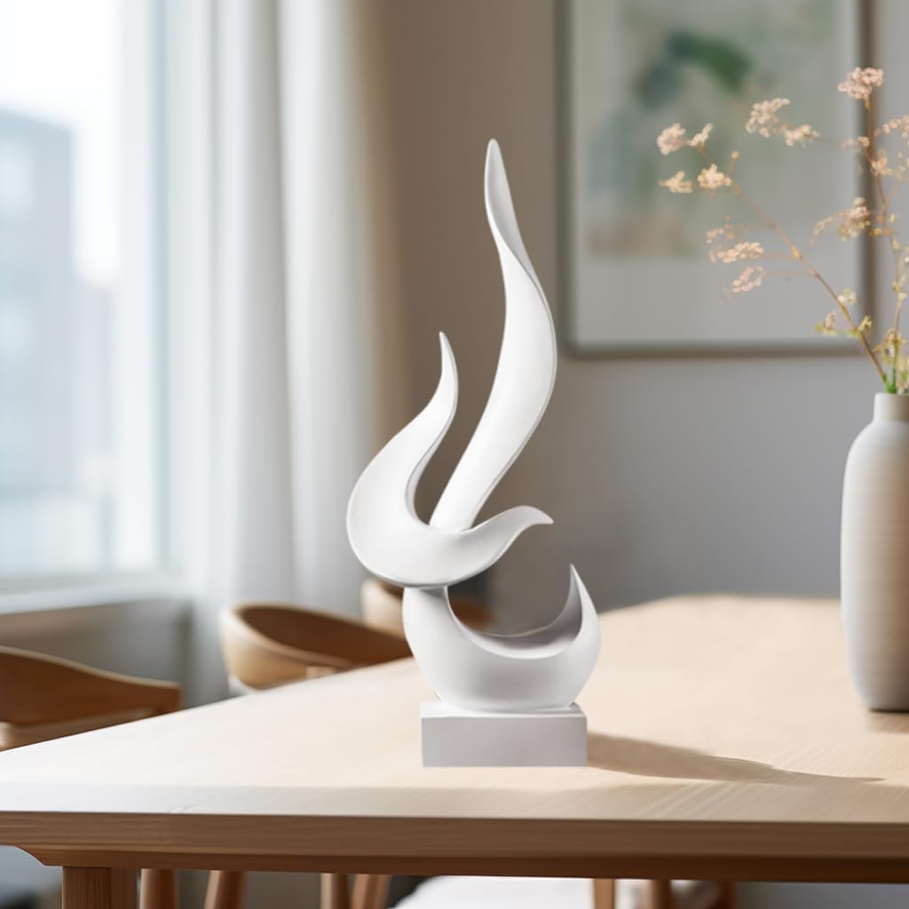 Modern Abstract Flame Sculpture