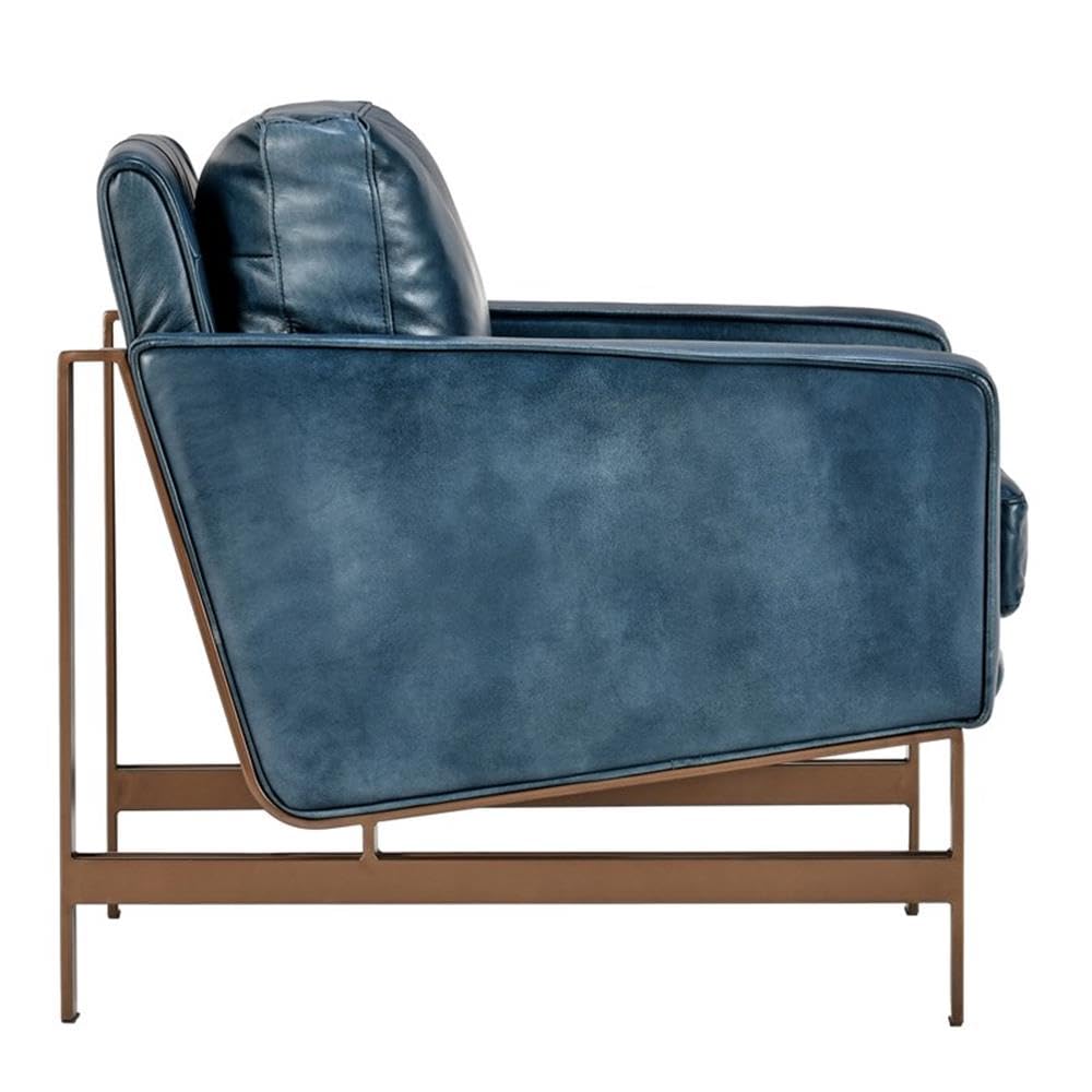 Pemberly Row Cushion Back Modern Leather Club Chair