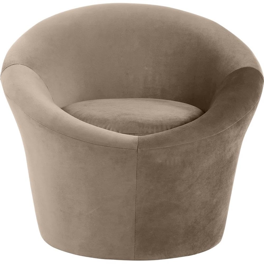 BOWERY HILL Contemporary Velvet Accent Chair