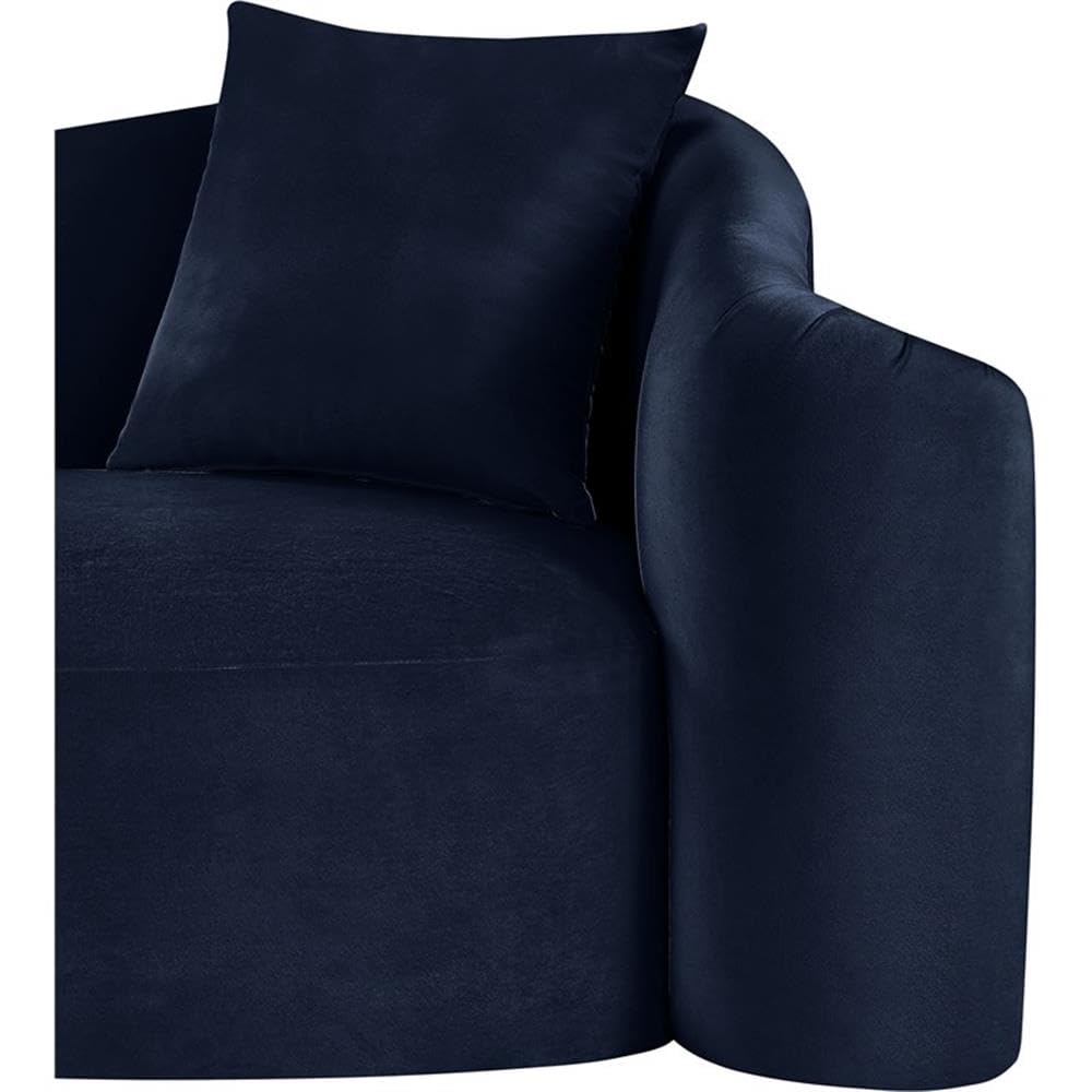 BOWERY HILL Contemporary Velvet Accent Chair