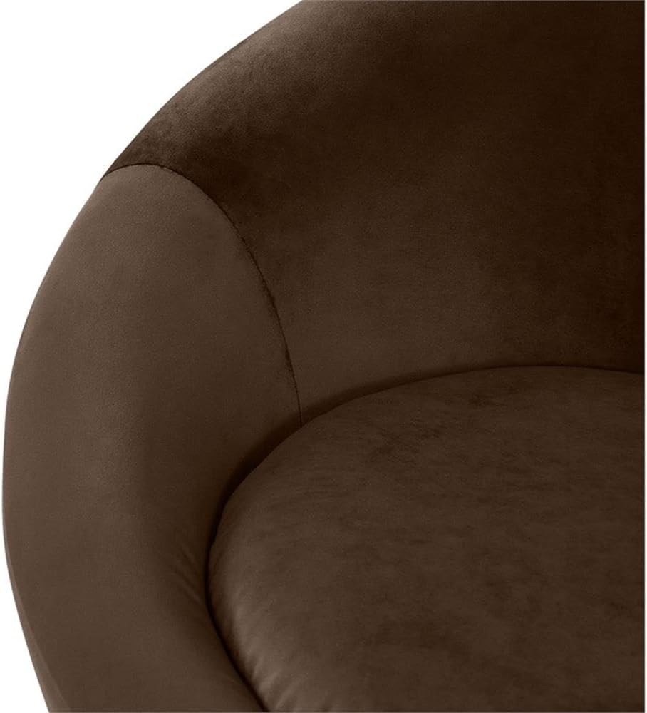 BOWERY HILL Contemporary Velvet Accent Chair