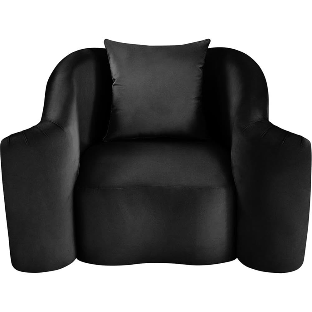 BOWERY HILL Contemporary Velvet Accent Chair