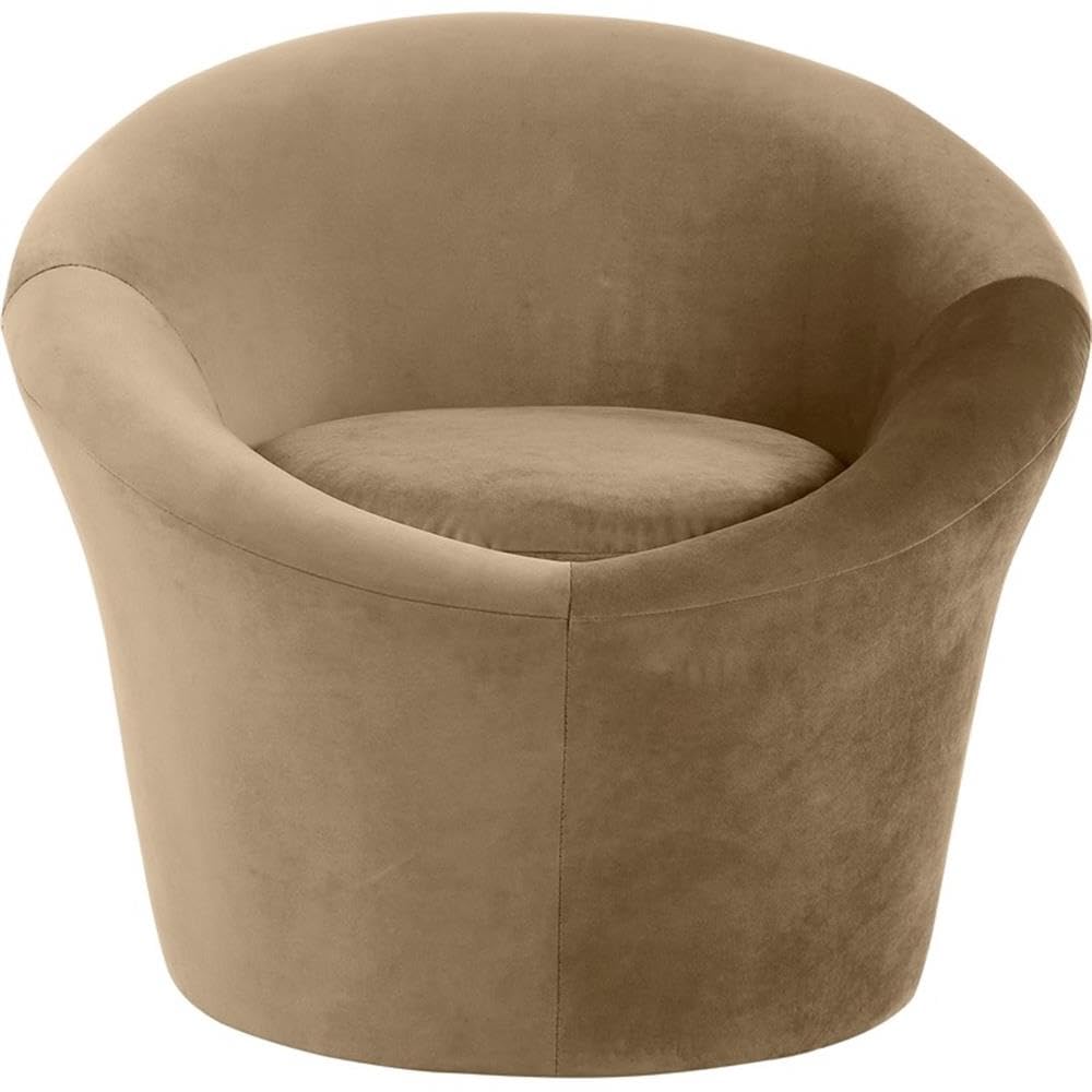 BOWERY HILL Contemporary Velvet Accent Chair
