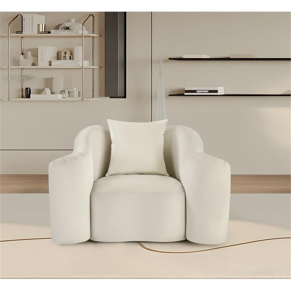 BOWERY HILL Contemporary Velvet Accent Chair