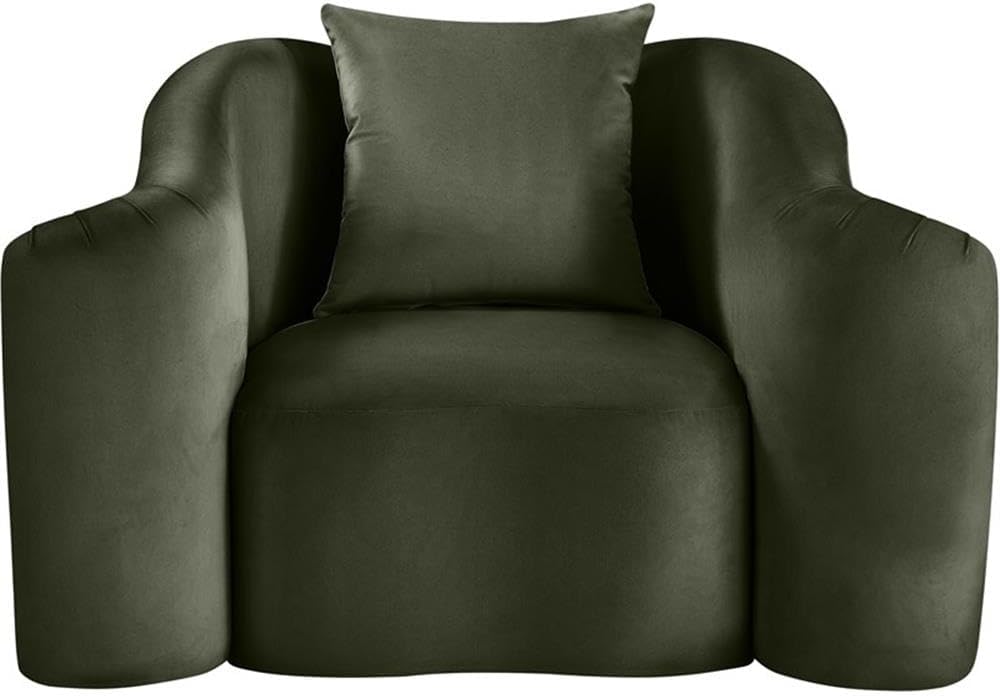 BOWERY HILL Contemporary Velvet Accent Chair