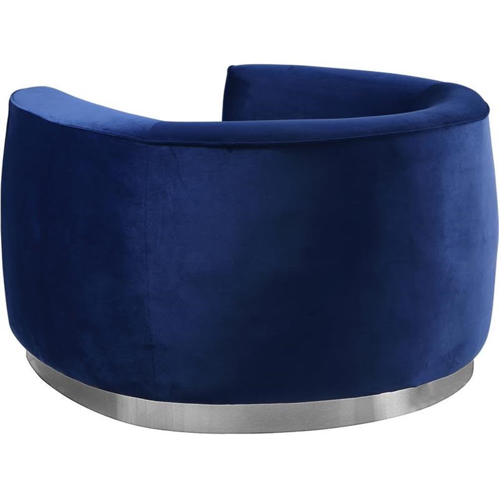 BOWERY HILL Contemporary Velvet Accent Chair