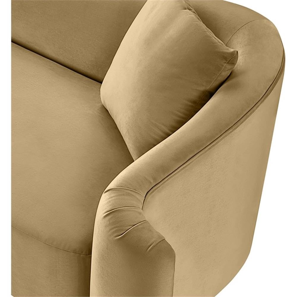 BOWERY HILL Contemporary Velvet Accent Chair