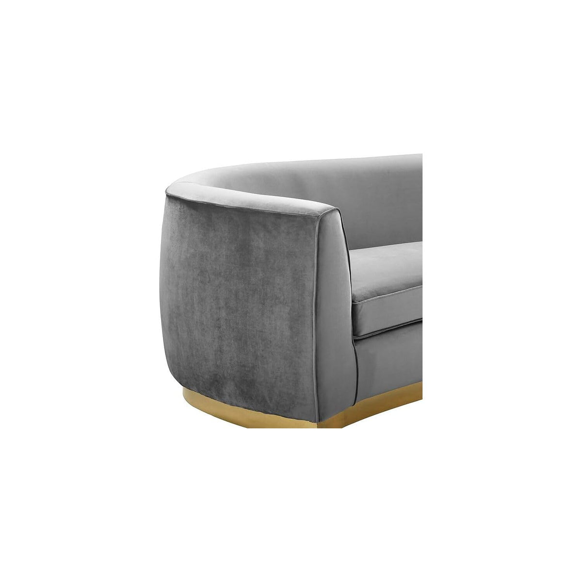 Maykoosh Velvet Accent Chair - Modern Living Room Upholstered Seating with Steel
