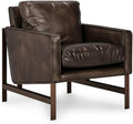 Pemberly Row Cushion Back Modern Leather Club Chair