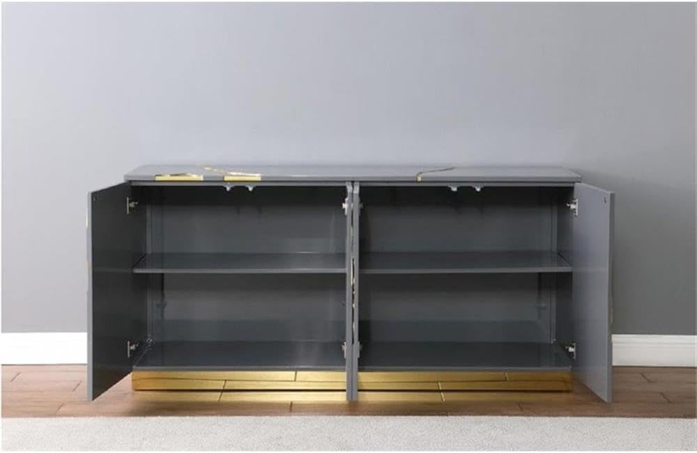Taylor High-Gloss Grey Sideboard