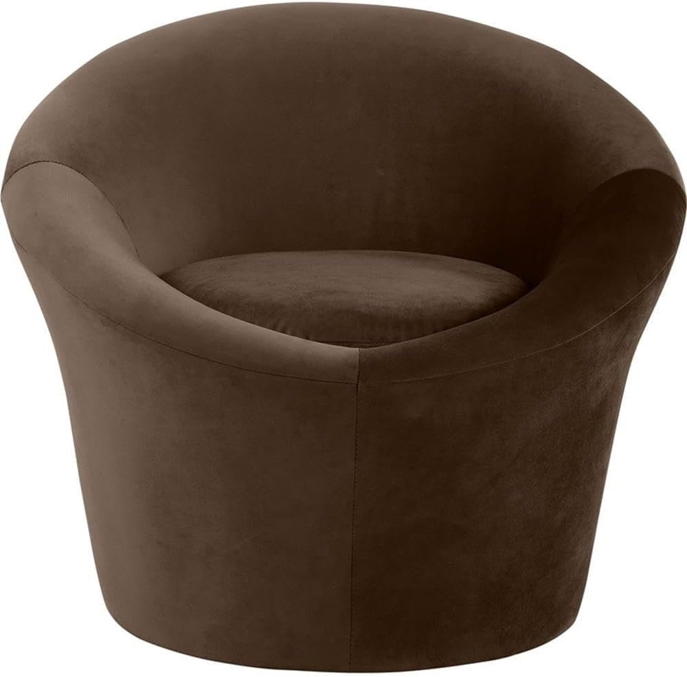 BOWERY HILL Contemporary Velvet Accent Chair