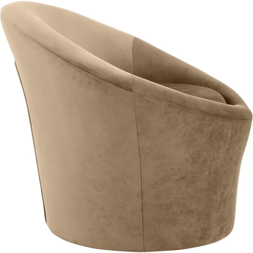 BOWERY HILL Contemporary Velvet Accent Chair