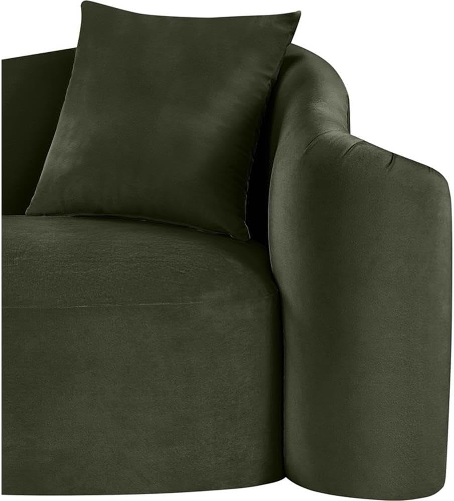 BOWERY HILL Contemporary Velvet Accent Chair
