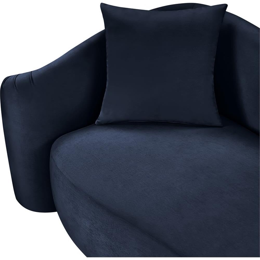 BOWERY HILL Contemporary Velvet Accent Chair