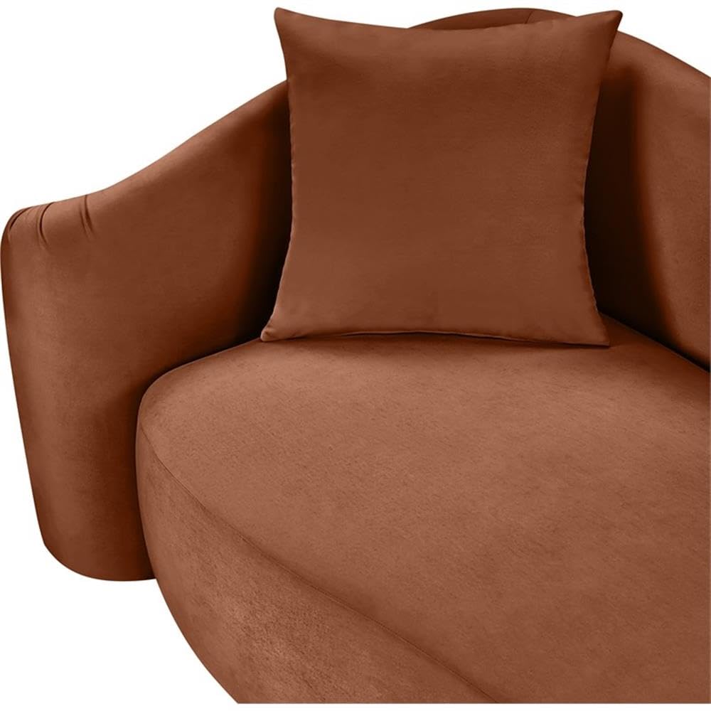 BOWERY HILL Contemporary Velvet Accent Chair