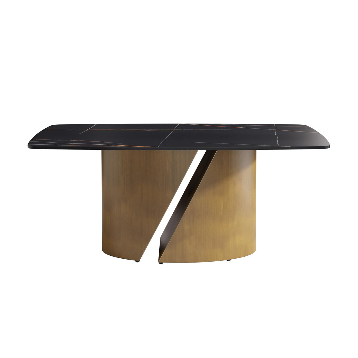 White Sintered-Stone Dining Table