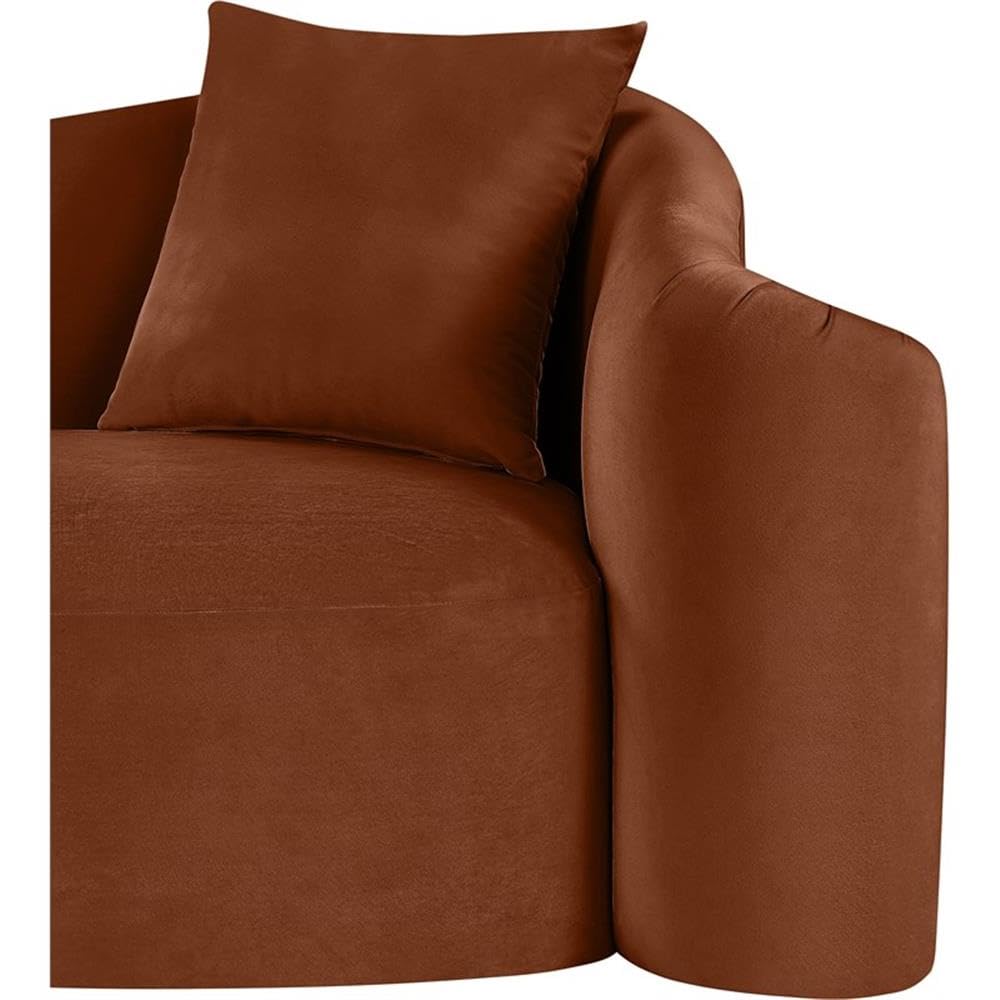 BOWERY HILL Contemporary Velvet Accent Chair