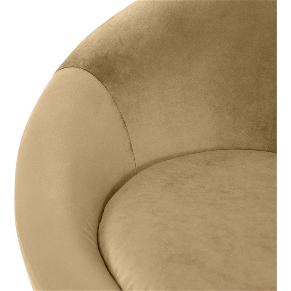 BOWERY HILL Contemporary Velvet Accent Chair