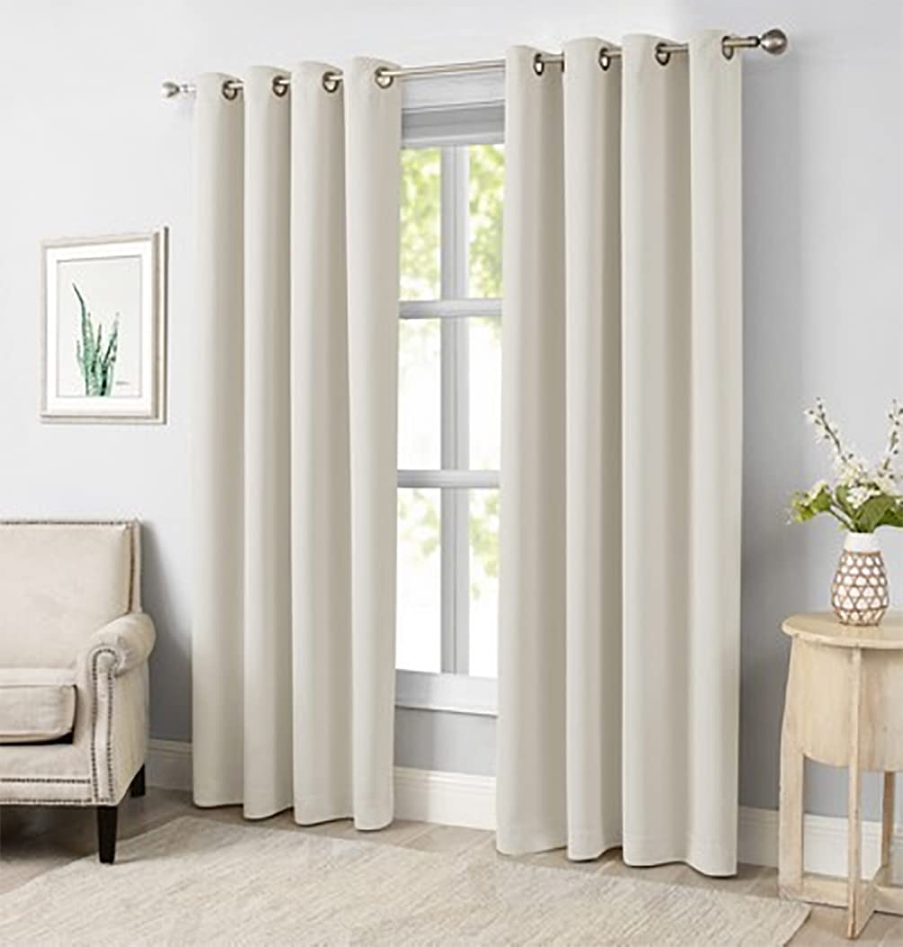 Grommet-Top Blackout Curtains, Set of Two