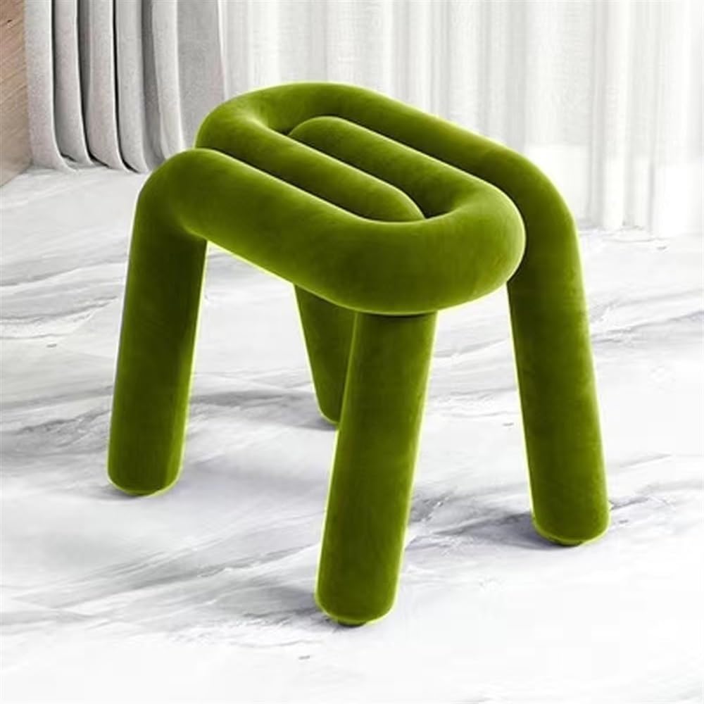 Creative Pin-Shaped Stool, Cornerless Makeup Stool(Pink)