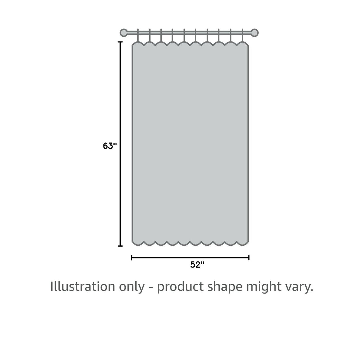 Brown Damask Grommet Curtains, Set of Two