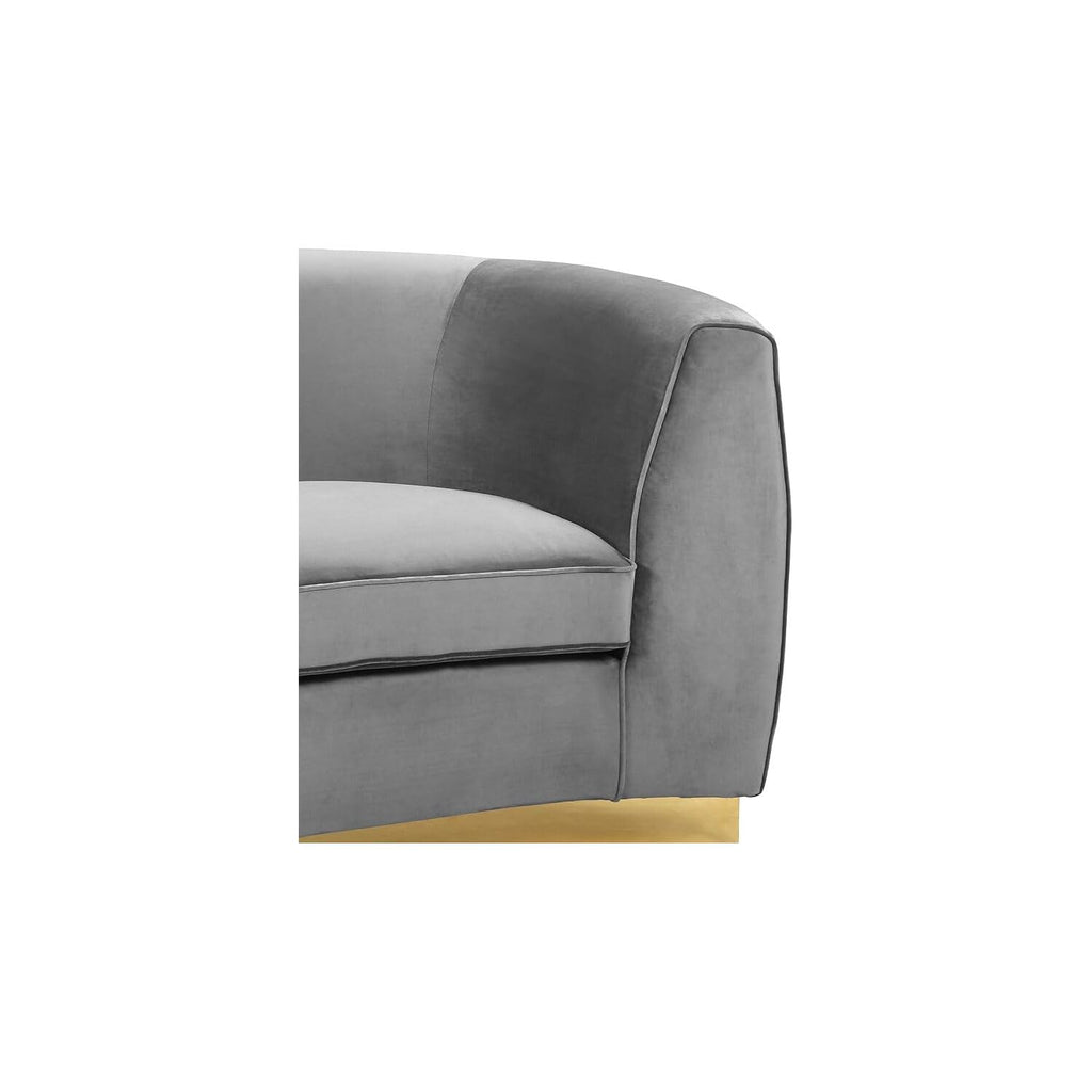 Maykoosh Velvet Accent Chair - Modern Living Room Upholstered Seating with Steel